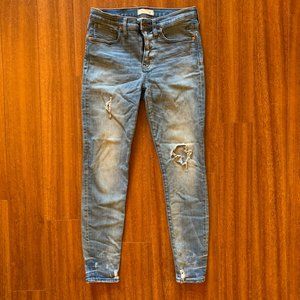 Madewell distressed skinny jeans